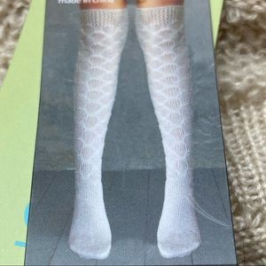 Lemon Over The Knee Socks